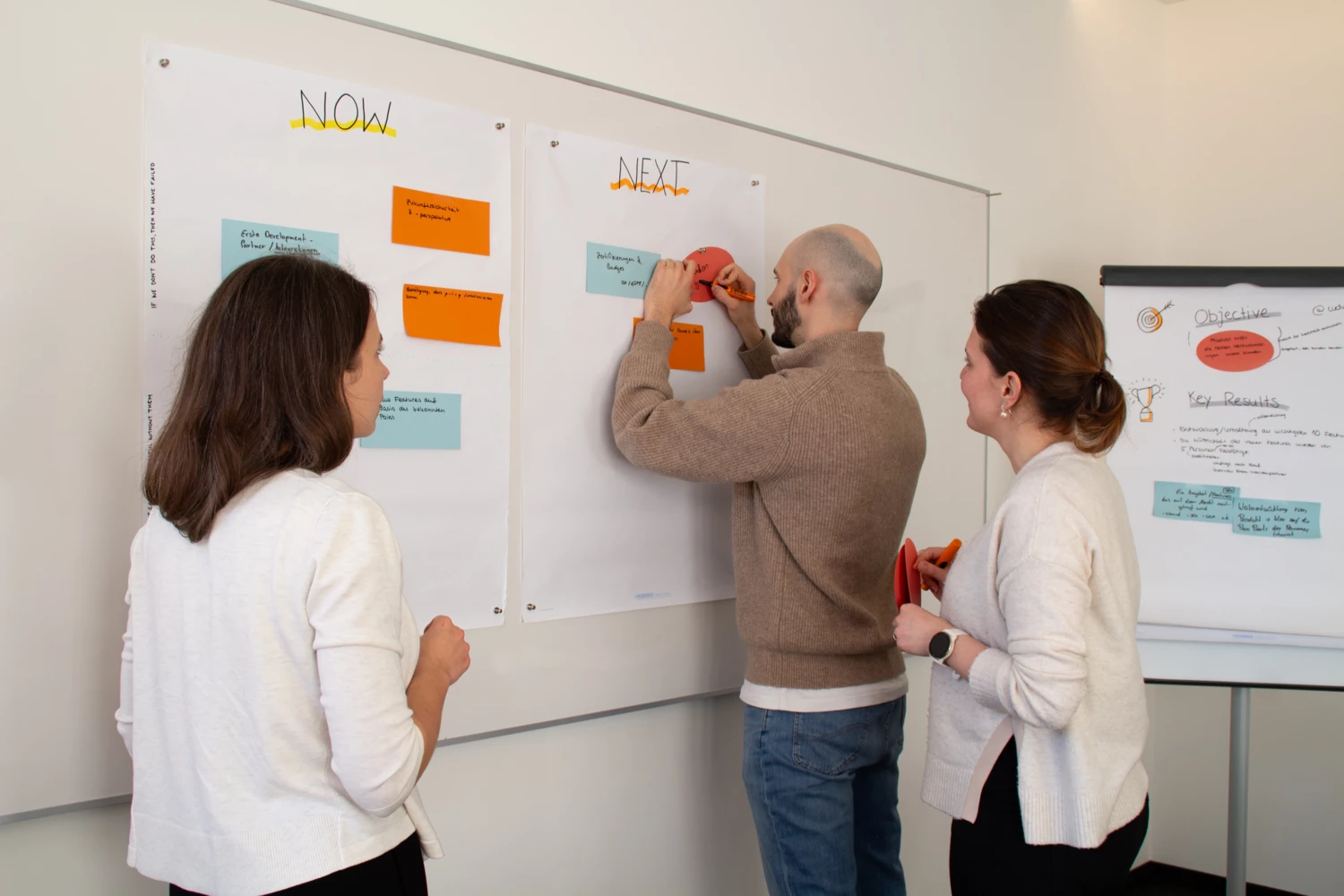 OKR ist ein partizipativer Prozess und entfaltet seine Wirkung erst, wenn alle an einem Strang ziehen. OKR Workshop bei Fusonic