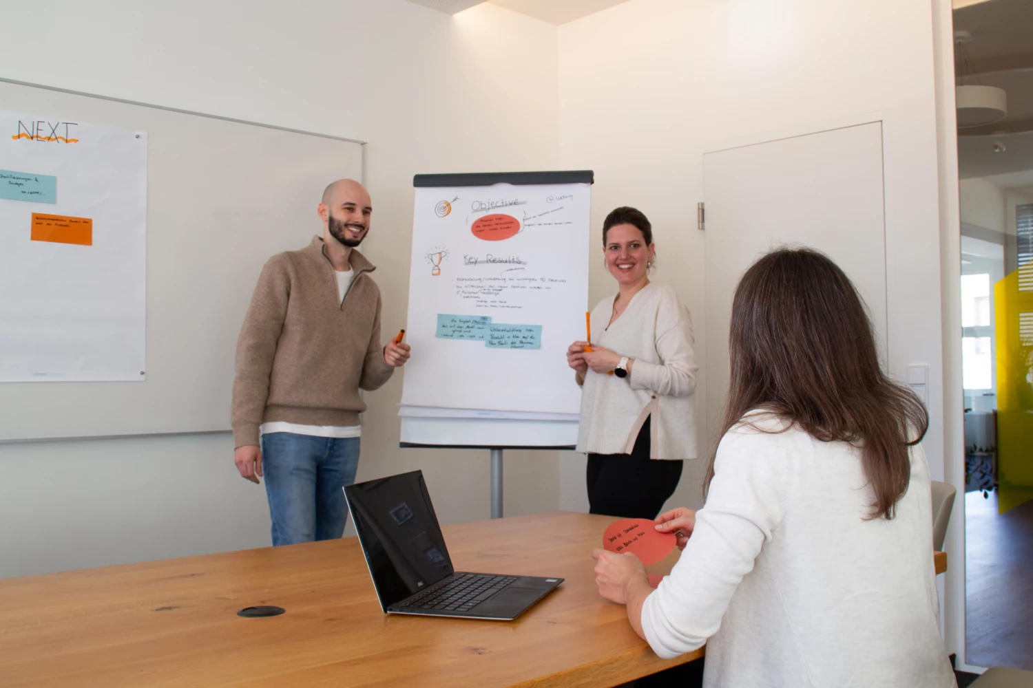 Vom Brainstorming mit losen Ideen und Vorstellungen zu einer klaren, gemeinsamen Ausrichtung. OKR Workshop