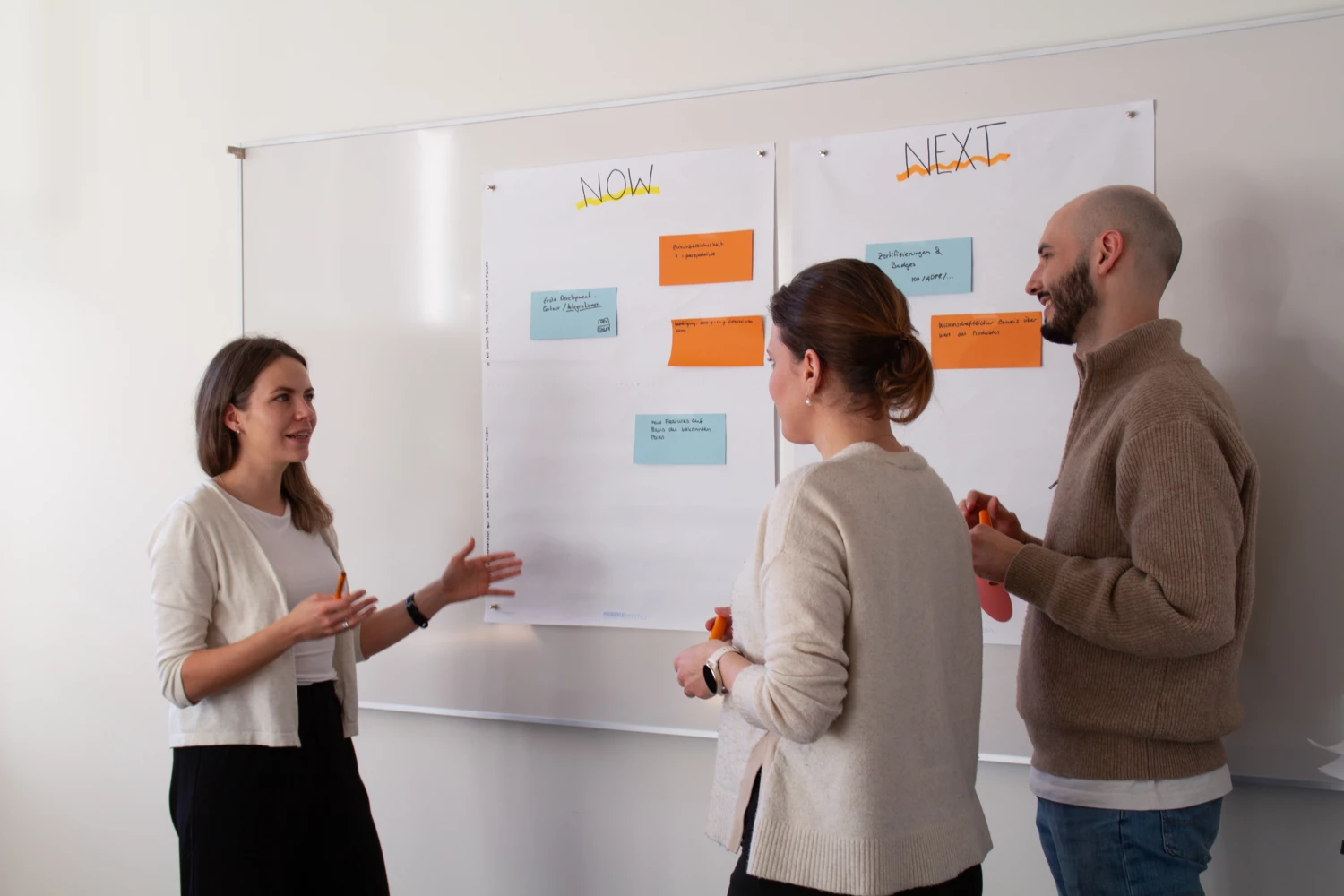 Vom Brainstorming mit losen Ideen und Vorstellungen zu einer klaren, gemeinsamen Ausrichtung. OKR Workshop bei Fusonic