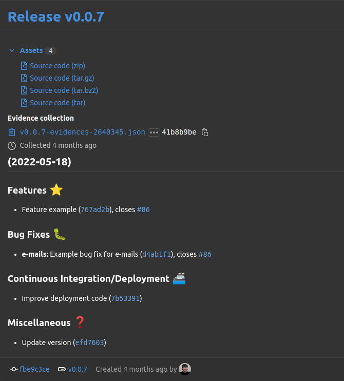 Automated release notes - Fusonic