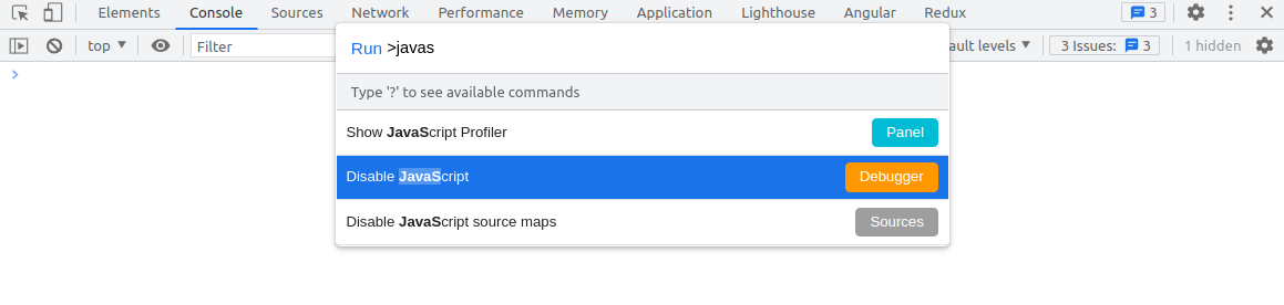 Devtools screenshot