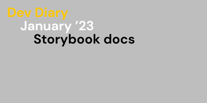 Storybook docs