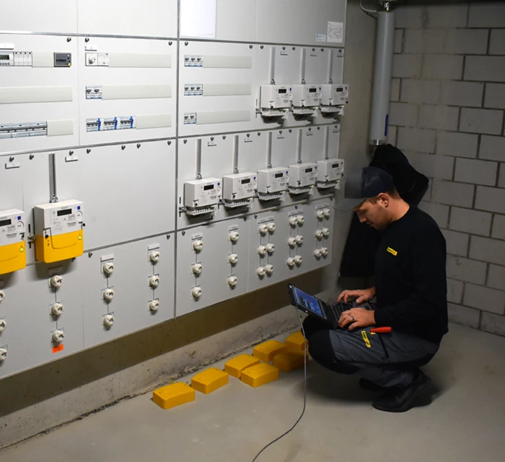 Commissioning of a meter Inbetriebnahme