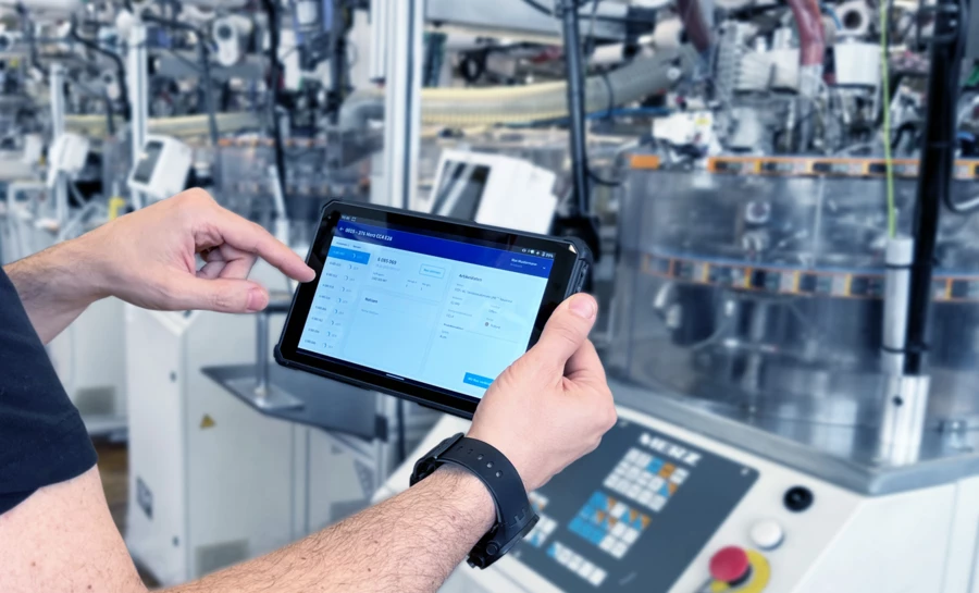 Produktionssoftware bei Sigvaris im Einsatz. Produktionssoftware bei Sigvaris im Einsatz.